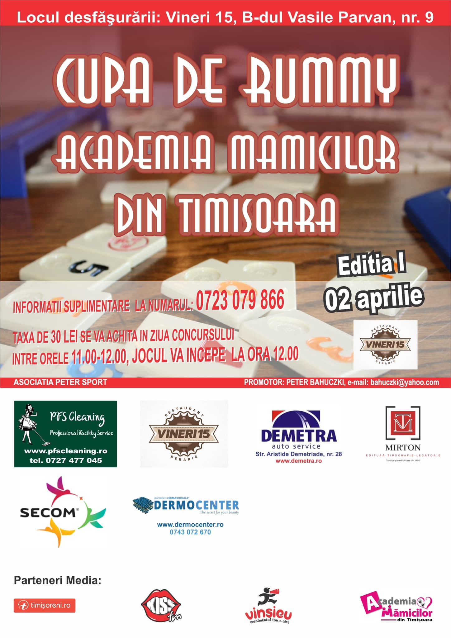 Cupa de rummy Academia Mămicilor din Timișoara